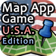 The Map App Game - U.S.A. Edition on iPhone, iPod Touch, and iPad by 288 Vroom