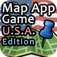The Map App Game - U.S.A. Edition on iPhone, iPod Touch, and iPad by 288 Vroom The Map App Game - U.S.A. Edition on iPhone, iPod Touch, and iPad by 288 Vroom