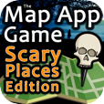 The Map App Game - Scary Places Edition on iPhone, iPod Touch, and iPad by 288 Vroom